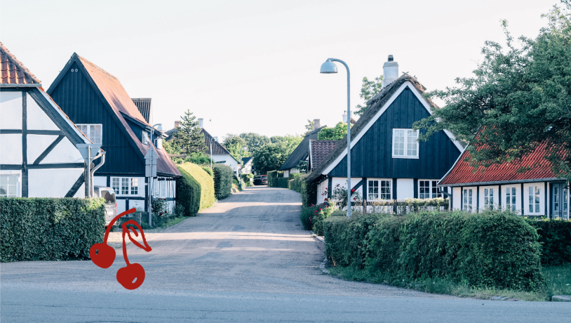 Huse i Troense på Tåsinge