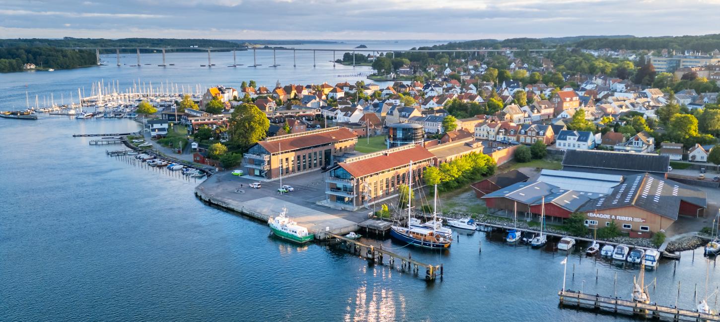 Svendborg havn drone