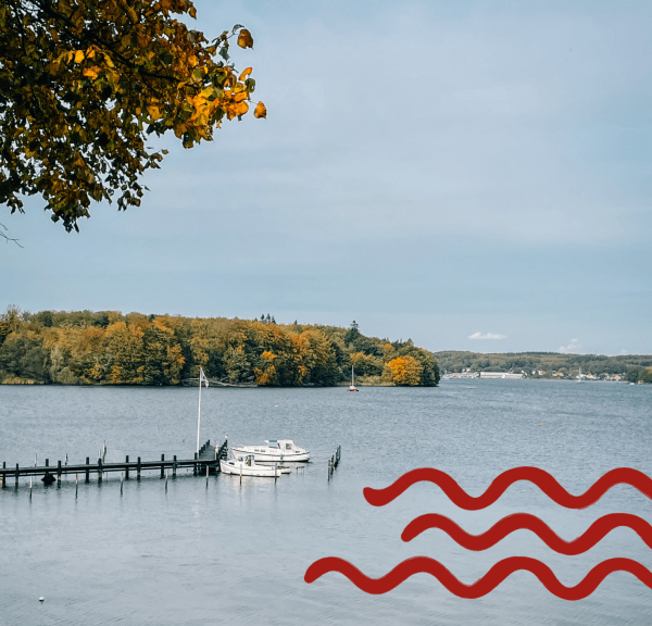 Efterår ved Svendborg, både i vandet