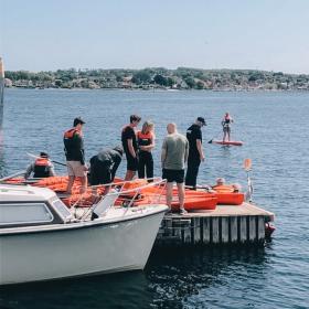 Kayakomat Frederiksø, Svendborg, Sommer ved Sundet